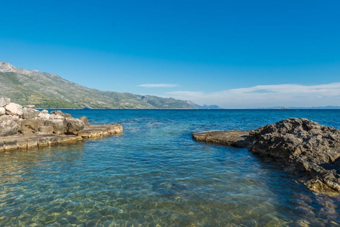 Luxury Beachfront Villa Mare With Private Pool At The Beach Orebic - Peljesac ภายนอก รูปภาพ